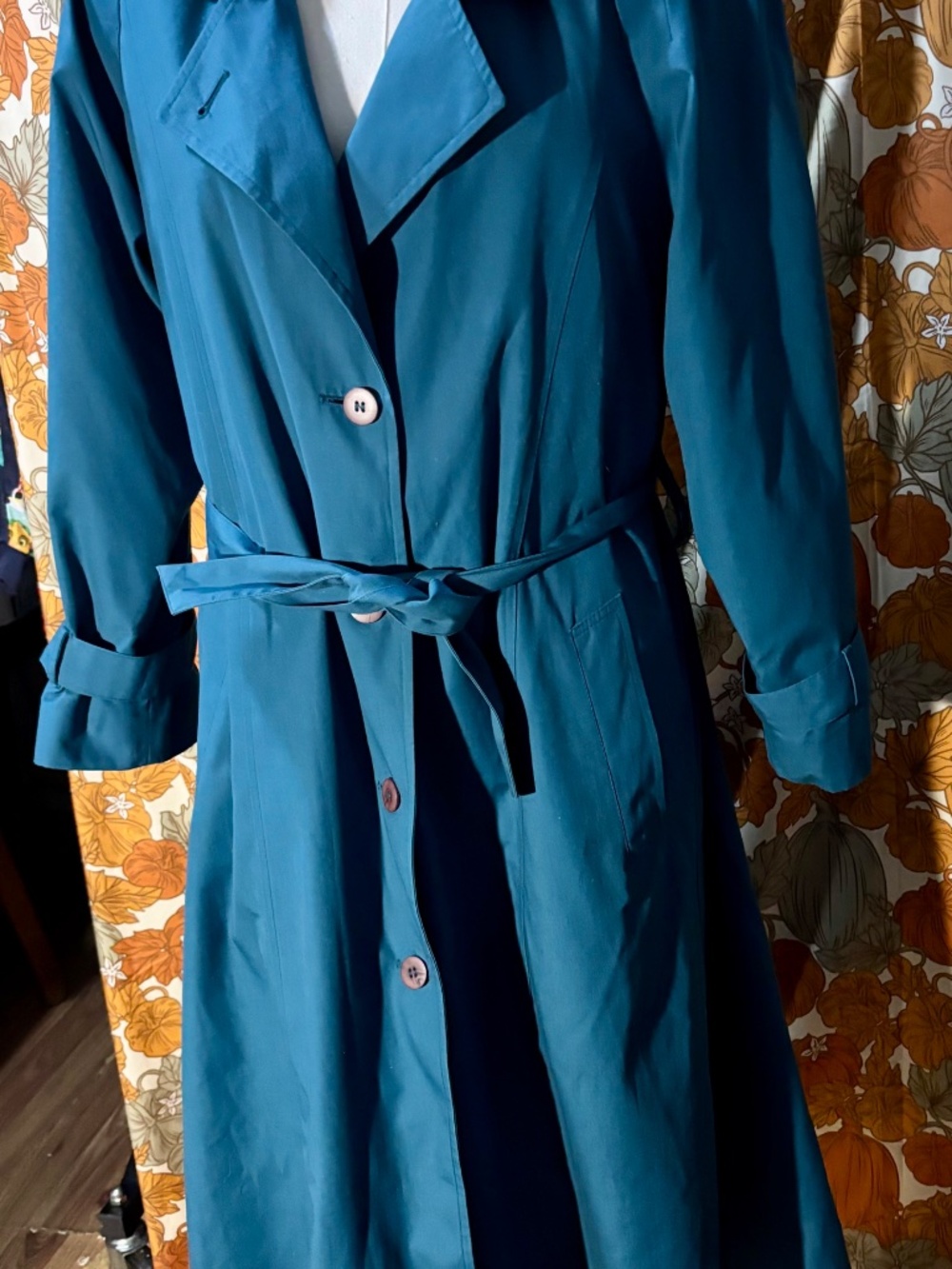 Teal Trenchcoat